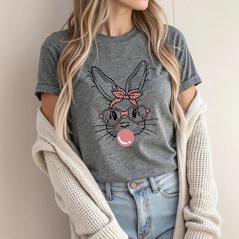 T-Shirts Summer Cute Funny Glasses Bunny Graphic Printing Short Sleeve Crew Neck Mama Gift T-Shirts for Mother's Day
T-Shirts Summer Cute Funny Glasses Bunny Graphic Printing Short Sleeve Crew Neck Mama Gift T-Shirts for Mother's Day