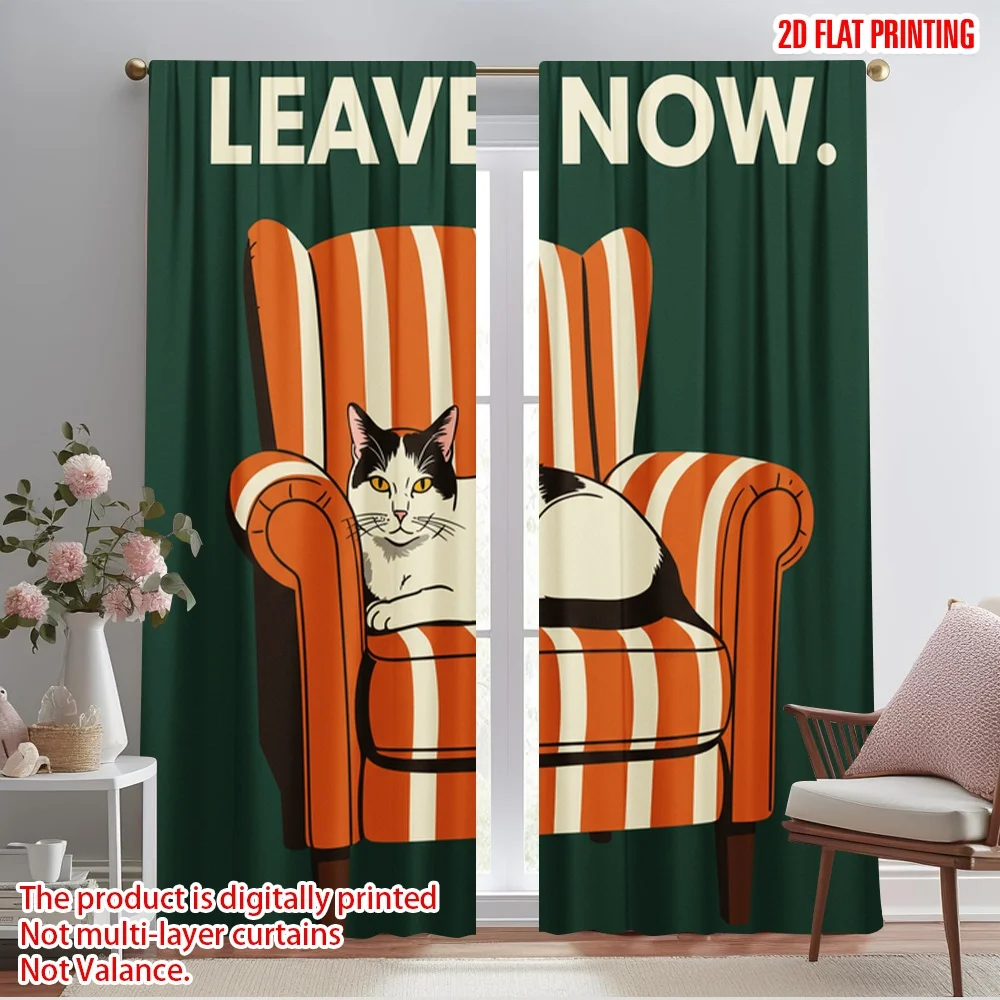 2pcs 2D flat printing Drapes Cat on Chair Relaxed Polyester Without Electricity Birthday Party Use for Room bedroom wall decor
2pcs 2D flat printing Drapes Cat on Chair Relaxed Polyester Without Electricity Birthday Party Use for Room bedroom wall decor