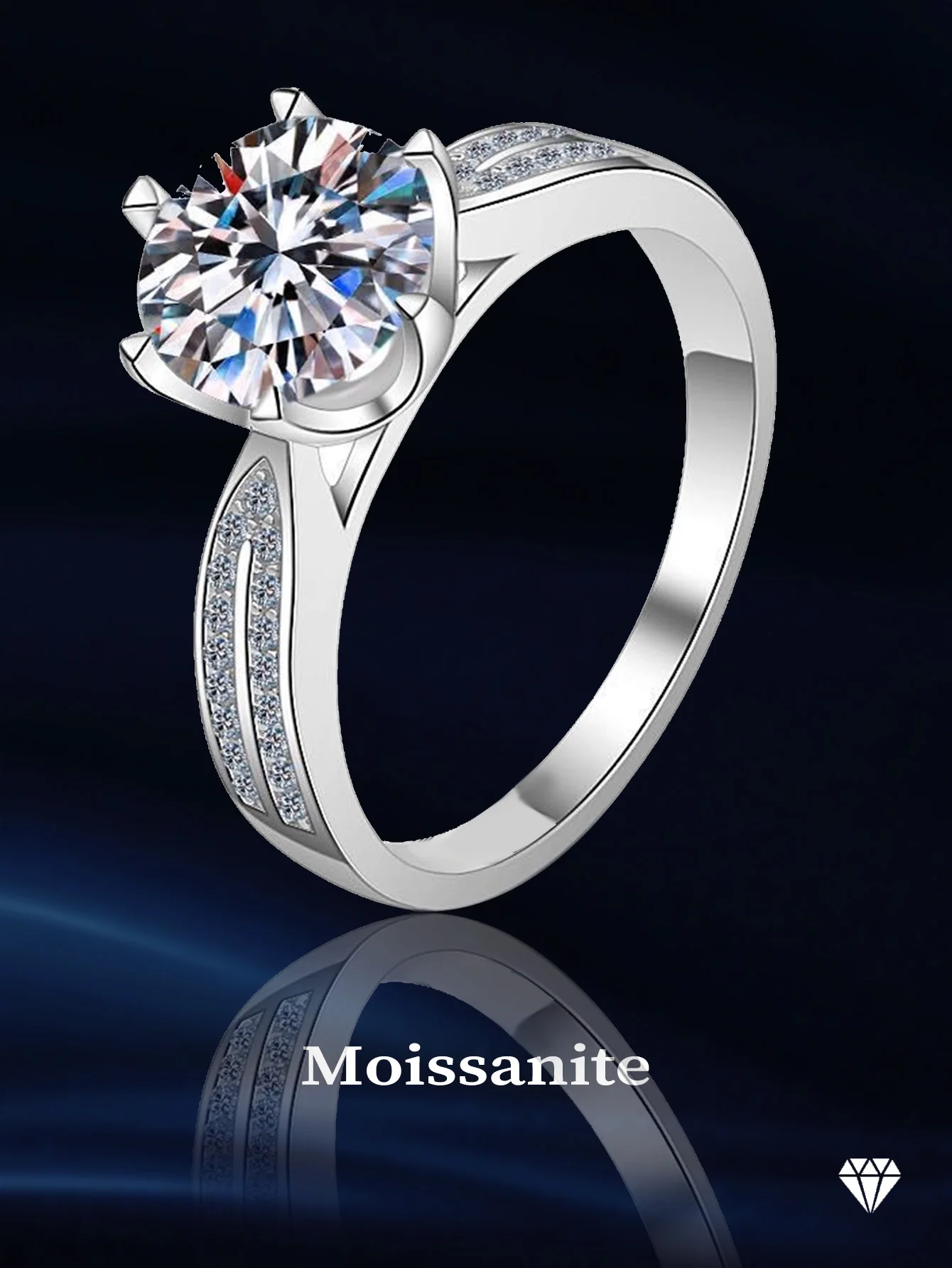6.5mm Rings Silver 925 Ring for Woman Moissanite Rings 1.13ct Ring Wedding New Trend 2024
6.5mm Rings Silver 925 Ring for Woman Moissanite Rings 1.13ct Ring Wedding New Trend 2024