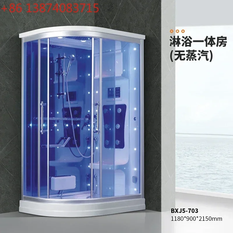 Shower integrated room dry and wet separation partition glass integrated luxury steam room household
Shower integrated room dry and wet separation partition glass integrated luxury steam room household