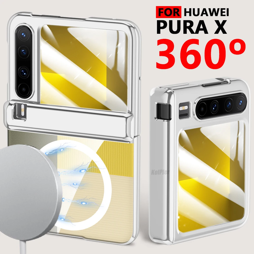 Чехлы PuraX с прозрачным покрытием для Huawei Pura X 5G, магнитная раскладная стеклянная защитная пленка Srceen, прозрачная задняя крышка телефона
Чехлы PuraX с прозрачным покрытием для Huawei Pura X 5G, магнитная раскладная стеклянная защитная пленка Srceen, прозрачная задняя крышка телефона