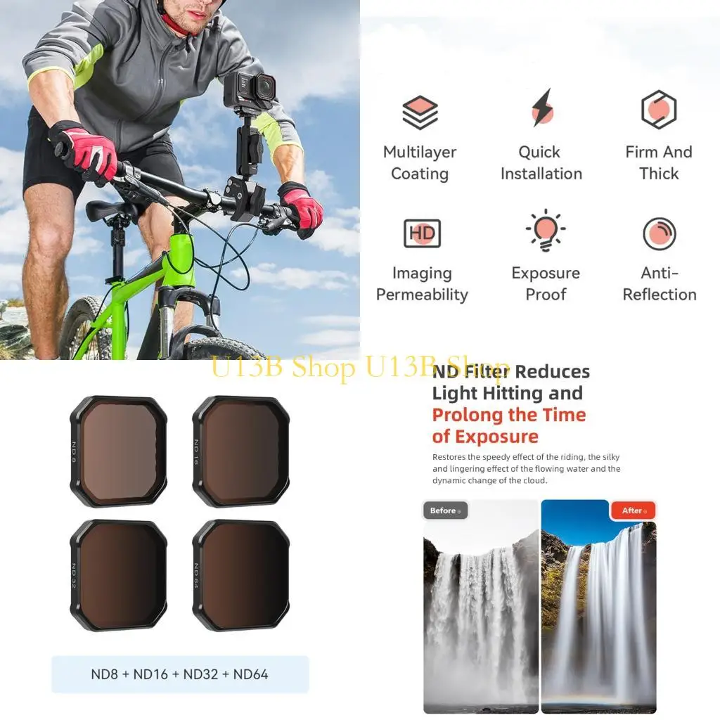 U13B Multiple Density Filter Pack With AntiScratch for AcePro2 Outdoor Photography And Dynamic Shootings
U13B Multiple Density Filter Pack With AntiScratch for AcePro2 Outdoor Photography And Dynamic Shootings
