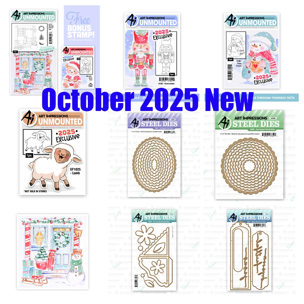2025 October New Nutcracker Cozy Cocoa Lamb Winter Porch Metal Cutting Dies for DIY Handmade Scrapbooking Diary Album Decoration 
2025 October New Nutcracker Cozy Cocoa Lamb Winter Porch Metal Cutting Dies for DIY Handmade Scrapbooking Diary Album Decoration