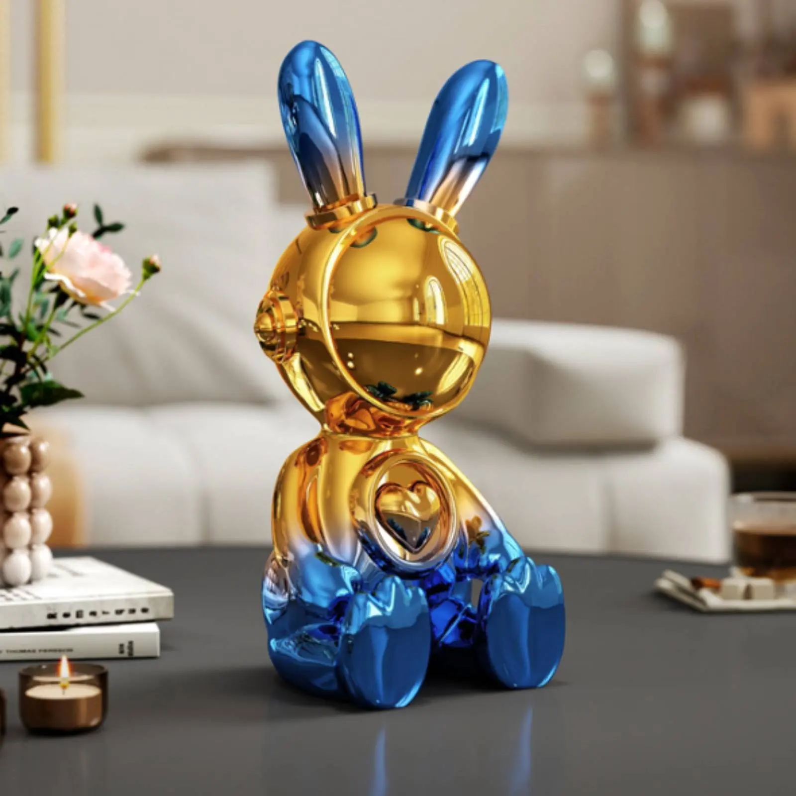 Astronaut Rabbit Figurine Electroplated Astronaut Rabbit Statue Space Bunny Figurine High-Gloss Finish Bunny Space Explorer
Astronaut Rabbit Figurine Electroplated Astronaut Rabbit Statue Space Bunny Figurine High-Gloss Finish Bunny Space Explorer
