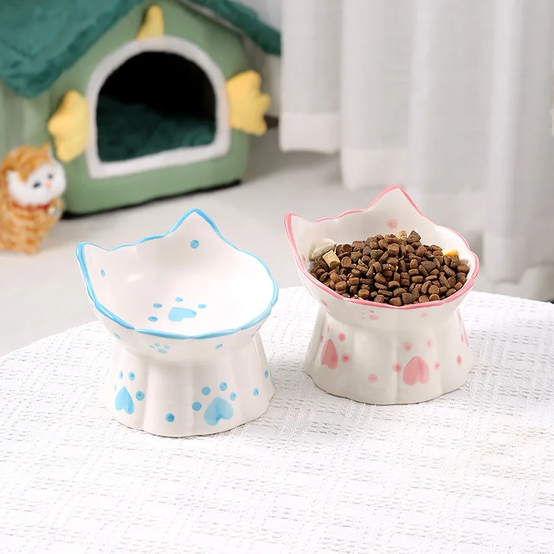 Ceramic Pet Bowl - Slanted Elevated Cat/Dog Feeder, Anti-Spill, Neck-Friendly, Heatable Dish for Small/Medium Pets
Ceramic Pet Bowl - Slanted Elevated Cat/Dog Feeder, Anti-Spill, Neck-Friendly, Heatable Dish for Small/Medium Pets