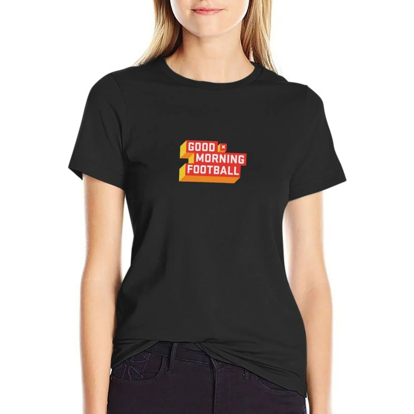 Good Morning Football (GMFB) T-Shirt summer top graphics Short sleeve tee anime clothes luxury designer clothing Women
Good Morning Football (GMFB) T-Shirt summer top graphics Short sleeve tee anime clothes luxury designer clothing Women