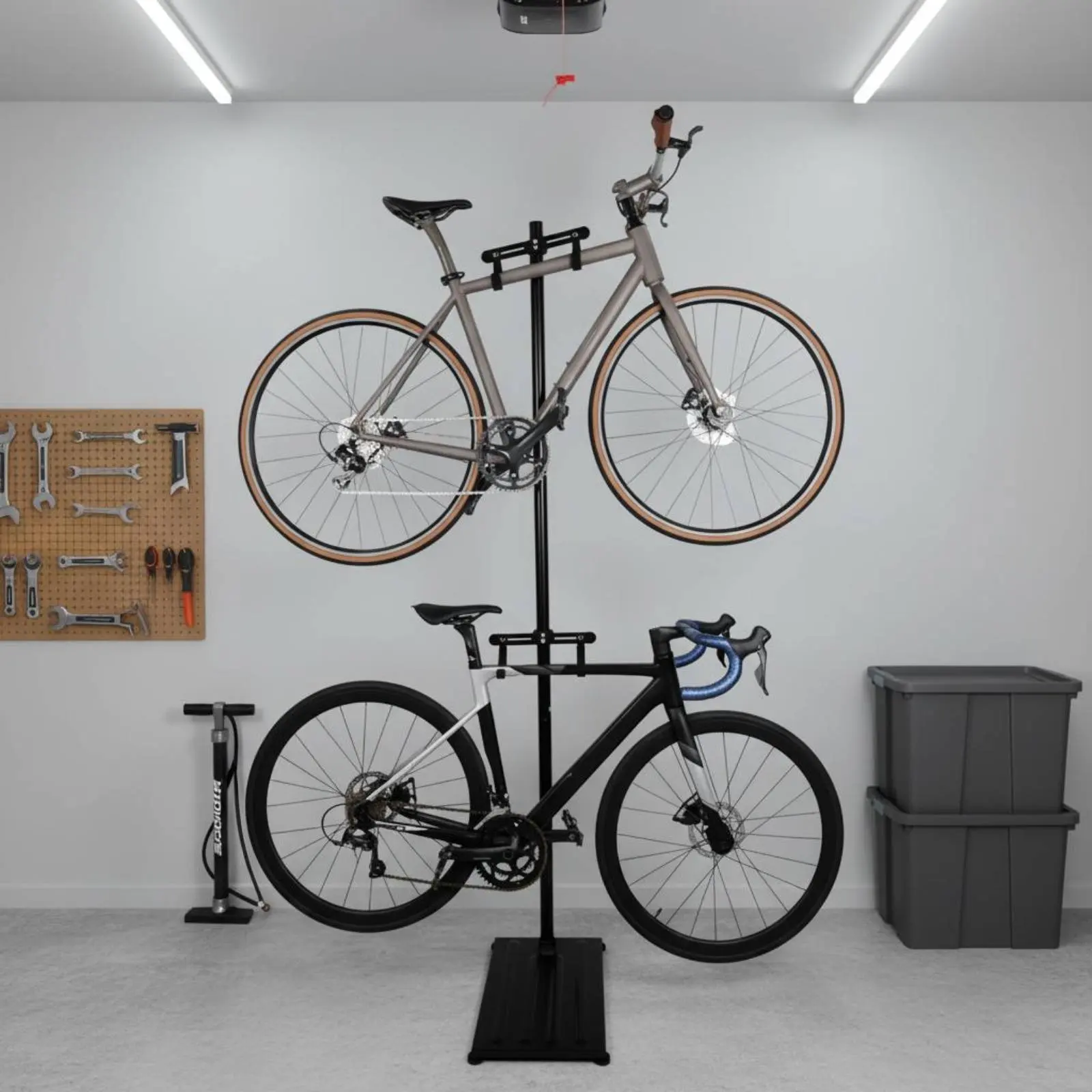 Double Cycle Hanger Space Saving Upright Bike Stand Freestanding Bike Rack Stable Base Sports Equipment Storage for Apartment
Double Cycle Hanger Space Saving Upright Bike Stand Freestanding Bike Rack Stable Base Sports Equipment Storage for Apartment