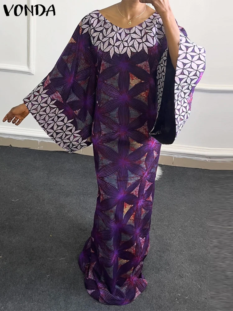 VONDA Women Maxi Dress 2025 Bohemian Printing Sundress Vintage 3/4 Sleeve Party Robe Oversized Casual Loose O-Neck Vestidos
VONDA Women Maxi Dress 2025 Bohemian Printing Sundress Vintage 3/4 Sleeve Party Robe Oversized Casual Loose O-Neck Vestidos