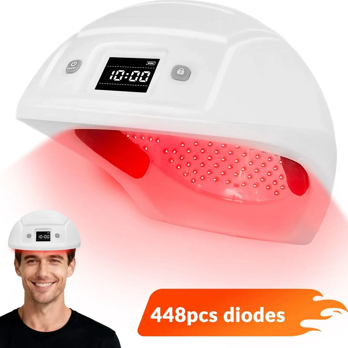 ZJZK LLLT Hair Growth Cap 650nm Red Light Laser 448 Diodes Therapy Device for Hair Loss Stimulate Hair Regrowth & Thickening
ZJZK LLLT Hair Growth Cap 650nm Red Light Laser 448 Diodes Therapy Device for Hair Loss Stimulate Hair Regrowth & Thickening