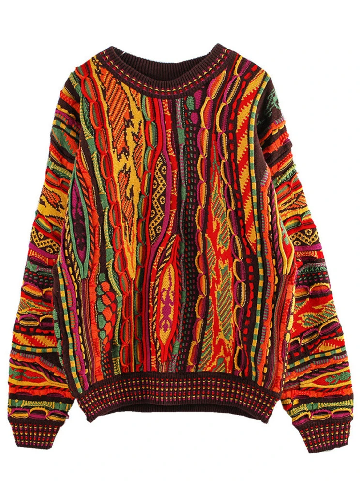 2022 Autumn Winter New Fashion Trend Knitting Sweater Women Loose Casual O Neck Long Sleeve Patchwork Pullover
2022 Autumn Winter New Fashion Trend Knitting Sweater Women Loose Casual O Neck Long Sleeve Patchwork Pullover