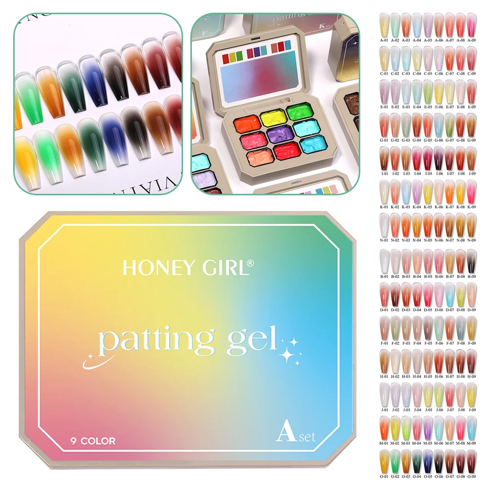 9 Colors Nail Gel Paint Palettes Pudding Gel Polish Kit Nail Art Nude Painting Non-Flowing Mud Gradient Nail Gel Set
9 Colors Nail Gel Paint Palettes Pudding Gel Polish Kit Nail Art Nude Painting Non-Flowing Mud Gradient Nail Gel Set