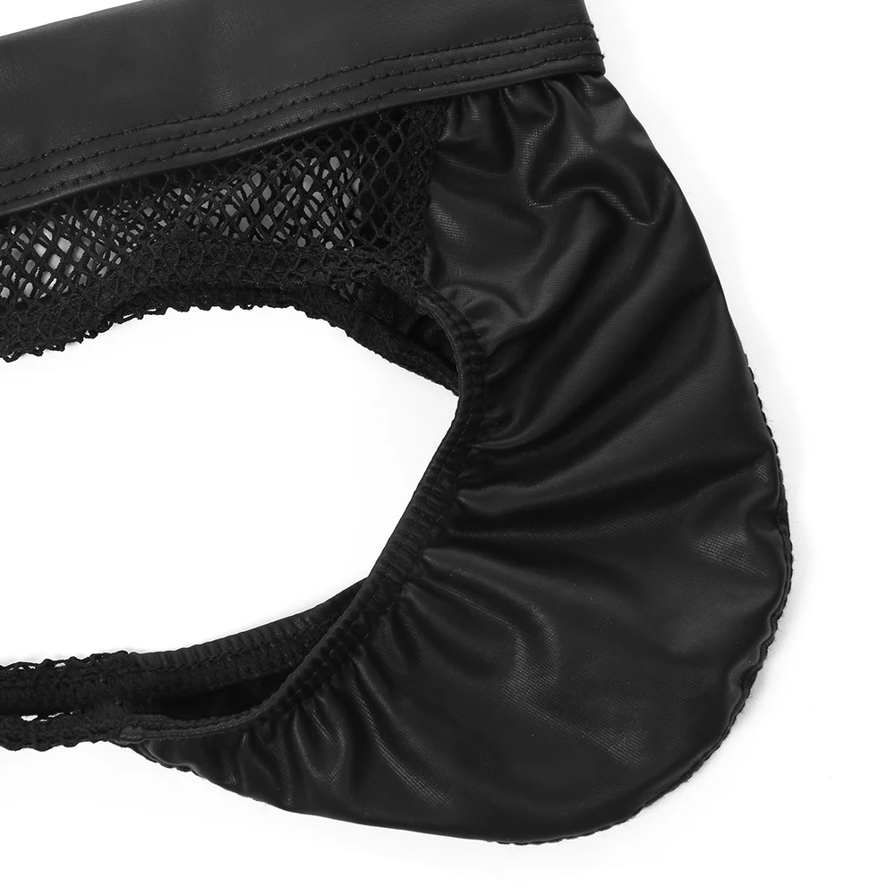 Sexy Mens Thongs Breathable Mesh Soft Faux Leather Splicing U Pouch Panties Underwear Sissy G-strings Lingerie
Sexy Mens Thongs Breathable Mesh Soft Faux Leather Splicing U Pouch Panties Underwear Sissy G-strings Lingerie