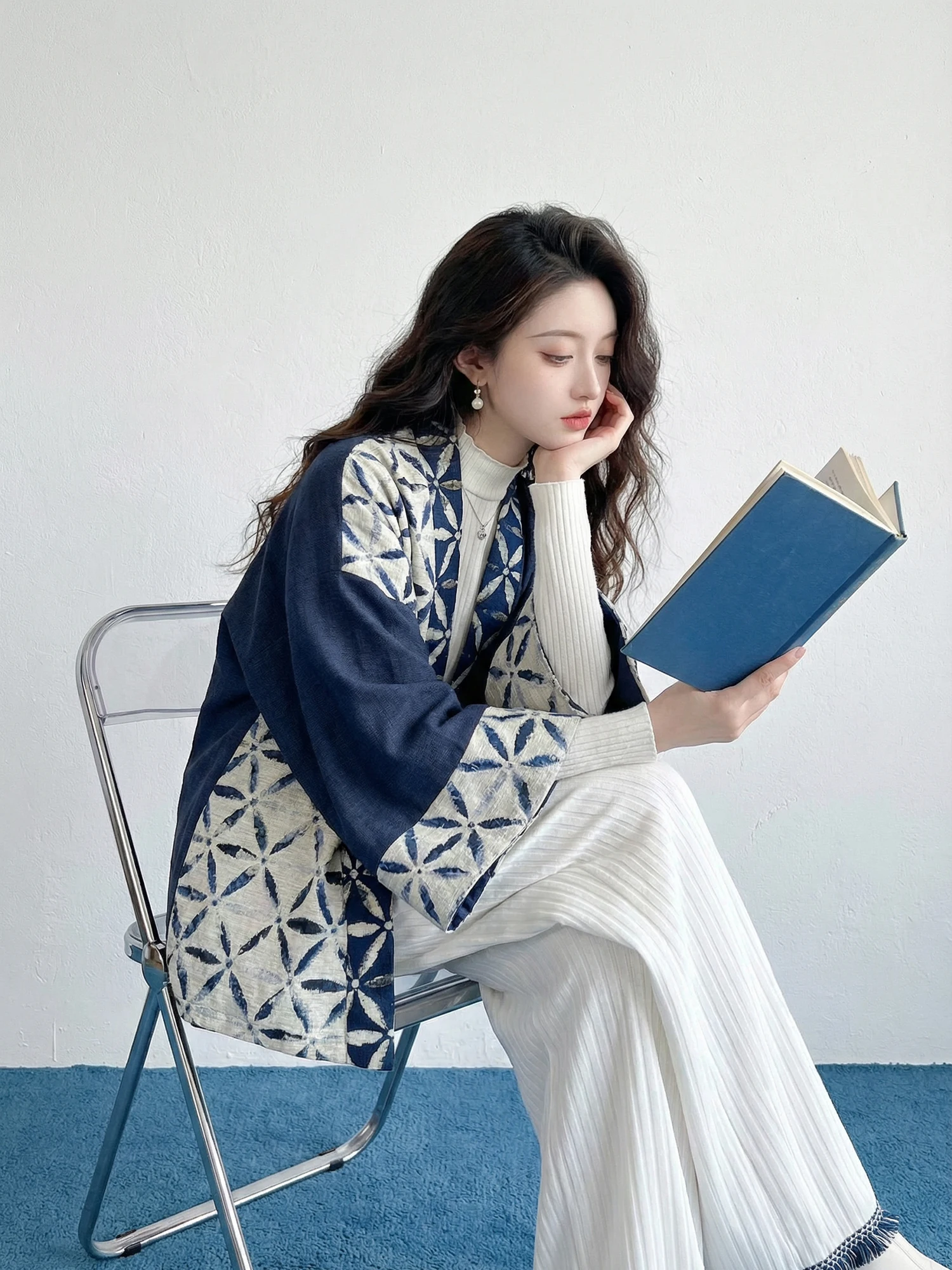 Original Daily Hanfu Office Wear Improved Song Pants Commute Pleated Shirt Non-Heritage Blue Bamboo Curves Female Suit
Original Daily Hanfu Office Wear Improved Song Pants Commute Pleated Shirt Non-Heritage Blue Bamboo Curves Female Suit