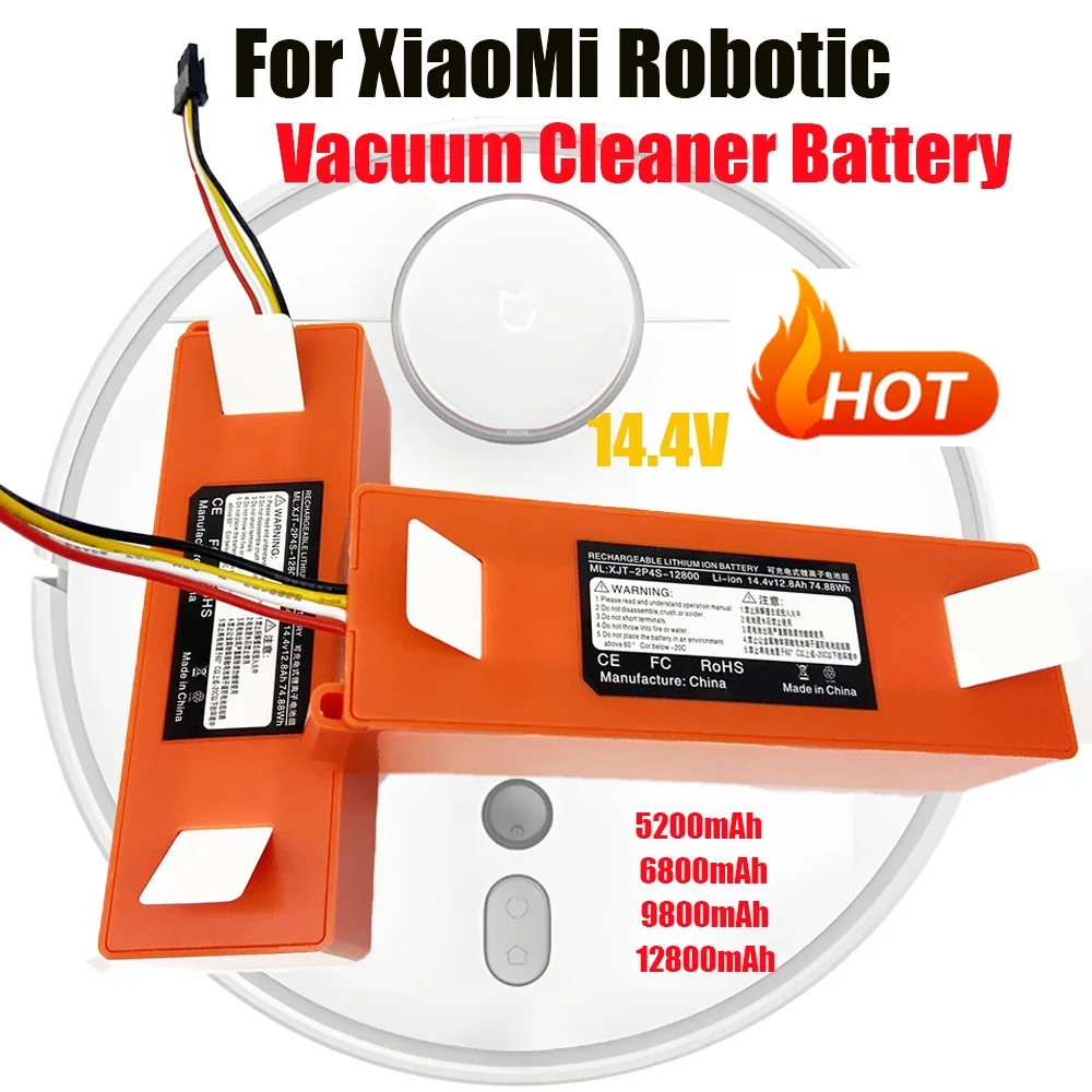 202614.4V 12800mAh Replacement Battery For Roborock S6 S7 MaxV Q5 Q7 MAX Robot Vacuum Cleaner Accessories Parts Original
202614.4V 12800mAh Replacement Battery For Roborock S6 S7 MaxV Q5 Q7 MAX Robot Vacuum Cleaner Accessories Parts Original