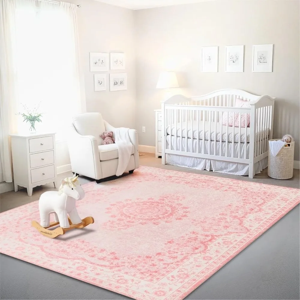 8x10 Area Rug - Pink 8x10 Rugs for Living Room - Foldable Rugs for Bedroom , Stain Resistant Washable Rug Eco-Friendly Area R
8x10 Area Rug - Pink 8x10 Rugs for Living Room - Foldable Rugs for Bedroom , Stain Resistant Washable Rug Eco-Friendly Area R