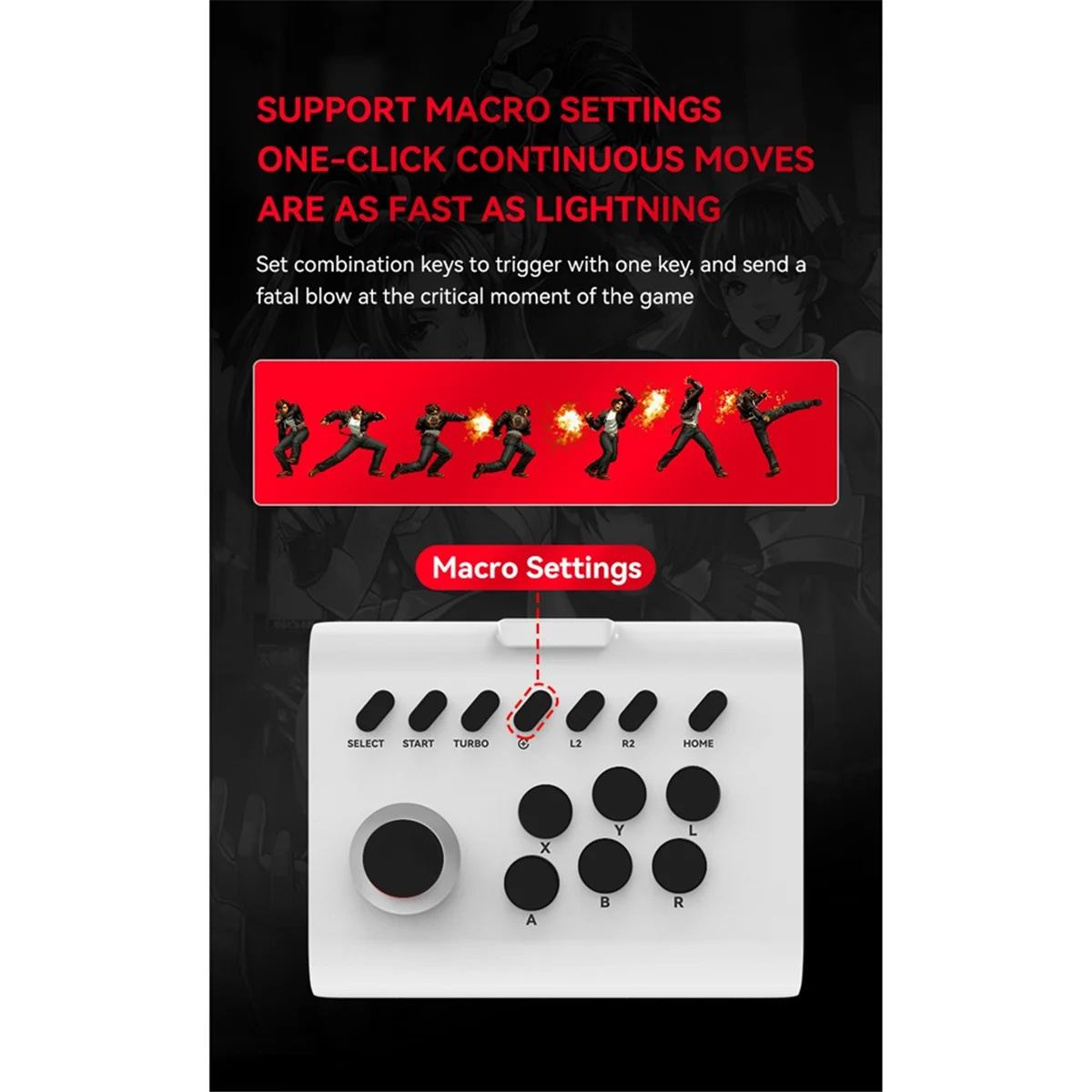 AAM-беспроводной джойстик-контроллер аркадная боевая игра Fight Stick игровой джойстик для//Switch/ПК/Android белый + черный
AAM-беспроводной джойстик-контроллер аркадная боевая игра Fight Stick игровой джойстик для//Switch/ПК/Android белый + черный
