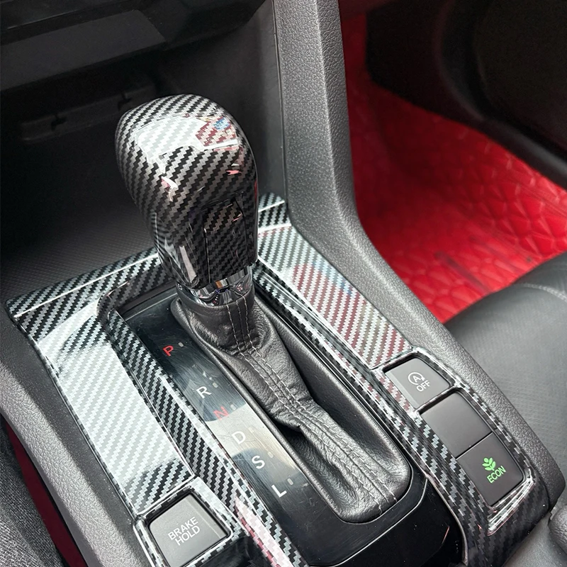Gear Shift Knob Cover For Honda Civic 2016 2017 2018 2019 2020 2021 Carbon Fiber ABS Car Interior Accessories Auto Protection
Gear Shift Knob Cover For Honda Civic 2016 2017 2018 2019 2020 2021 Carbon Fiber ABS Car Interior Accessories Auto Protection