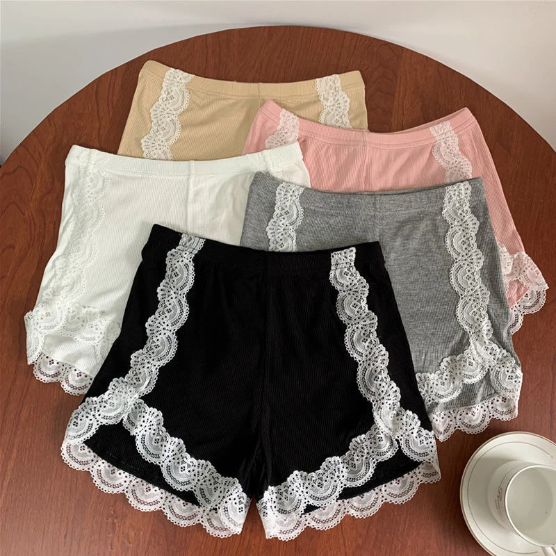 Lace Patchwork Women Bottom Shorts Summer Sexy Thin Female Safety Briefs Y2K High Waist Solid Anti Exposure Slim Shorts
Lace Patchwork Women Bottom Shorts Summer Sexy Thin Female Safety Briefs Y2K High Waist Solid Anti Exposure Slim Shorts