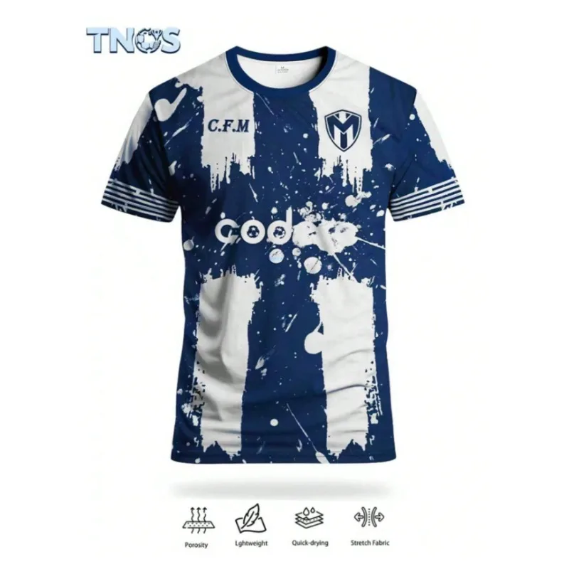 CF Monterrey Rayados Graffiti 3D Print T-Shirt Navy Blue White Family Matching Breathable Quick-drying Sports Casual Top
CF Monterrey Rayados Graffiti 3D Print T-Shirt Navy Blue White Family Matching Breathable Quick-drying Sports Casual Top