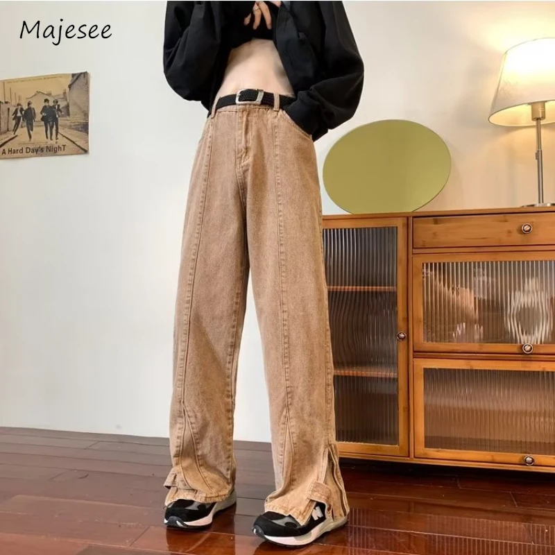 Side Slit Jeans Men Straight High Street Mid Waist Vintage Fashion Leisure Ankle Length Solid Maxi Normcore Slouchy Autumn Ins
Side Slit Jeans Men Straight High Street Mid Waist Vintage Fashion Leisure Ankle Length Solid Maxi Normcore Slouchy Autumn Ins