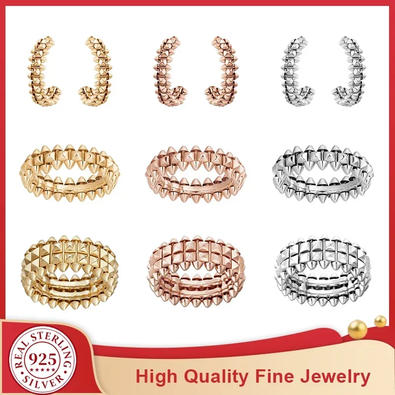 2025 S925 Silver Gold-plated Willow Nail Earrings Ring for Men Women Ins Style Fashion Classic Ring Party Jewelry Gift
2025 S925 Silver Gold-plated Willow Nail Earrings Ring for Men Women Ins Style Fashion Classic Ring Party Jewelry Gift