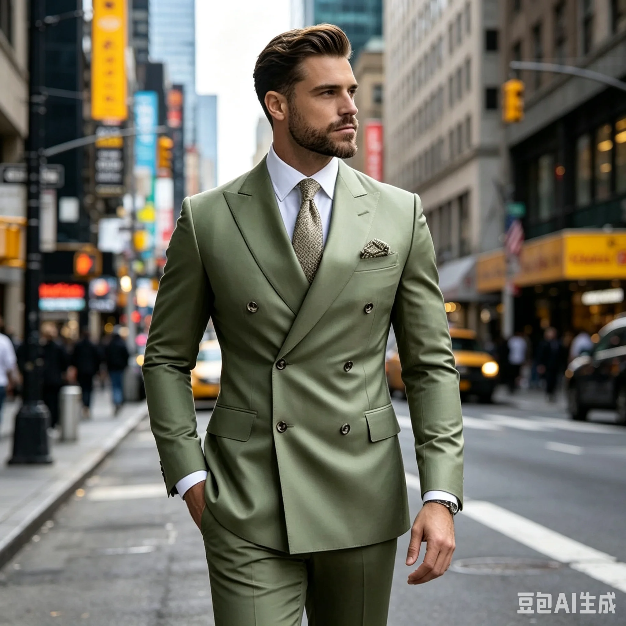 Sage Green Men's Wedding Suits Solid Color 2 Piece Daily Double Breasted Six-buttons Blazer Pants Formal Business Suit Set
Sage Green Men's Wedding Suits Solid Color 2 Piece Daily Double Breasted Six-buttons Blazer Pants Formal Business Suit Set