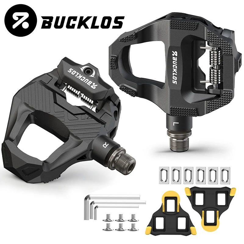 BUCKLOS PD-R685 Road Bicycle Pedals Carbon Fiber Dual Clipless Flat & Lock Pedal Sealed Bearing 9/16" Pedals for Shimano SPD-SL
BUCKLOS PD-R685 Road Bicycle Pedals Carbon Fiber Dual Clipless Flat & Lock Pedal Sealed Bearing 9/16" Pedals for Shimano SPD-SL