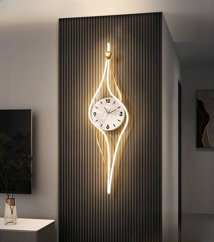 Living room TV background wall clock wall clock high sense abstract minimalist three-dimensional clock wall decorative
Living room TV background wall clock wall clock high sense abstract minimalist three-dimensional clock wall decorative