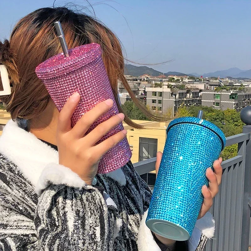 Rhinestone Stainless Steel Thermal Mug Cups Thermos For Tea Coffee Water Bottle Tumbler Vacuum Cup With Lids Bling Diamand Termo
Rhinestone Stainless Steel Thermal Mug Cups Thermos For Tea Coffee Water Bottle Tumbler Vacuum Cup With Lids Bling Diamand Termo