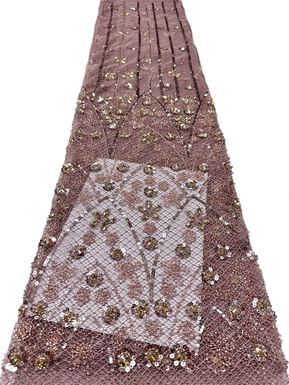 High-Quality African Fabric for Women with Embroidered Beads Sequins Mesh Net Laces for Wedding Party Dresses Nigeria Style
High-Quality African Fabric for Women with Embroidered Beads Sequins Mesh Net Laces for Wedding Party Dresses Nigeria Style