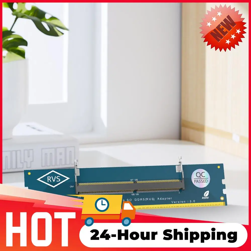 Адаптер для ноутбуков и настольных ПК: SO-DIMM DDR5 в U-DIMM DDR5, с защитой от перегрузки по току, карта-адаптер памяти DDR5 для ноутбуков и настольных ПК
Адаптер для ноутбуков и настольных ПК: SO-DIMM DDR5 в U-DIMM DDR5, с защитой от перегрузки по току, карта-адаптер памяти DDR5 для ноутбуков и настольных ПК
