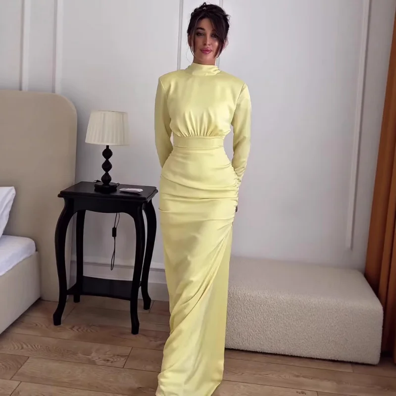 2025Summer New Luxurious Elegant Long Sleeve Waist-Cinching Long Dress for Women
2025Summer New Luxurious Elegant Long Sleeve Waist-Cinching Long Dress for Women