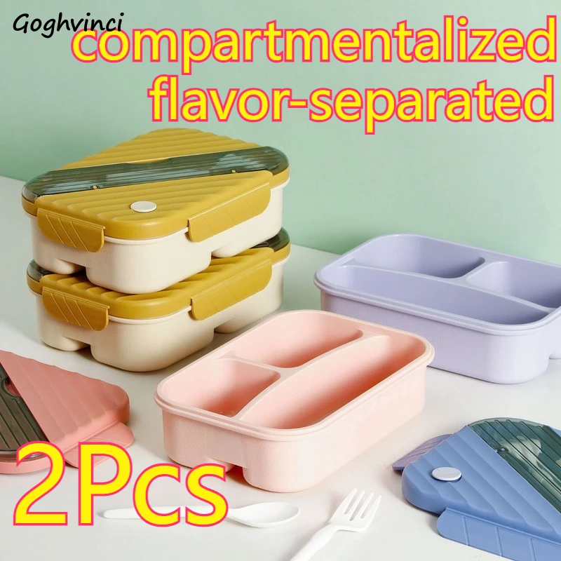Lunch Box Microwave-safe Compartmentalized Flavor Separated Portable Easy Clean Durable Odorless Safe Healthy Insulated 2Pcs
Lunch Box Microwave-safe Compartmentalized Flavor Separated Portable Easy Clean Durable Odorless Safe Healthy Insulated 2Pcs