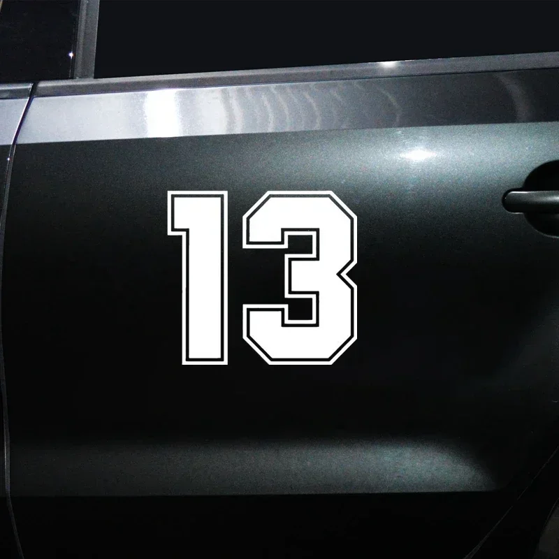 1pcs Motorcycle decal Racing Number 13 funny car sticker vinyl decal for auto car stickers styling car decoration on bumper
1pcs Motorcycle decal Racing Number 13 funny car sticker vinyl decal for auto car stickers styling car decoration on bumper