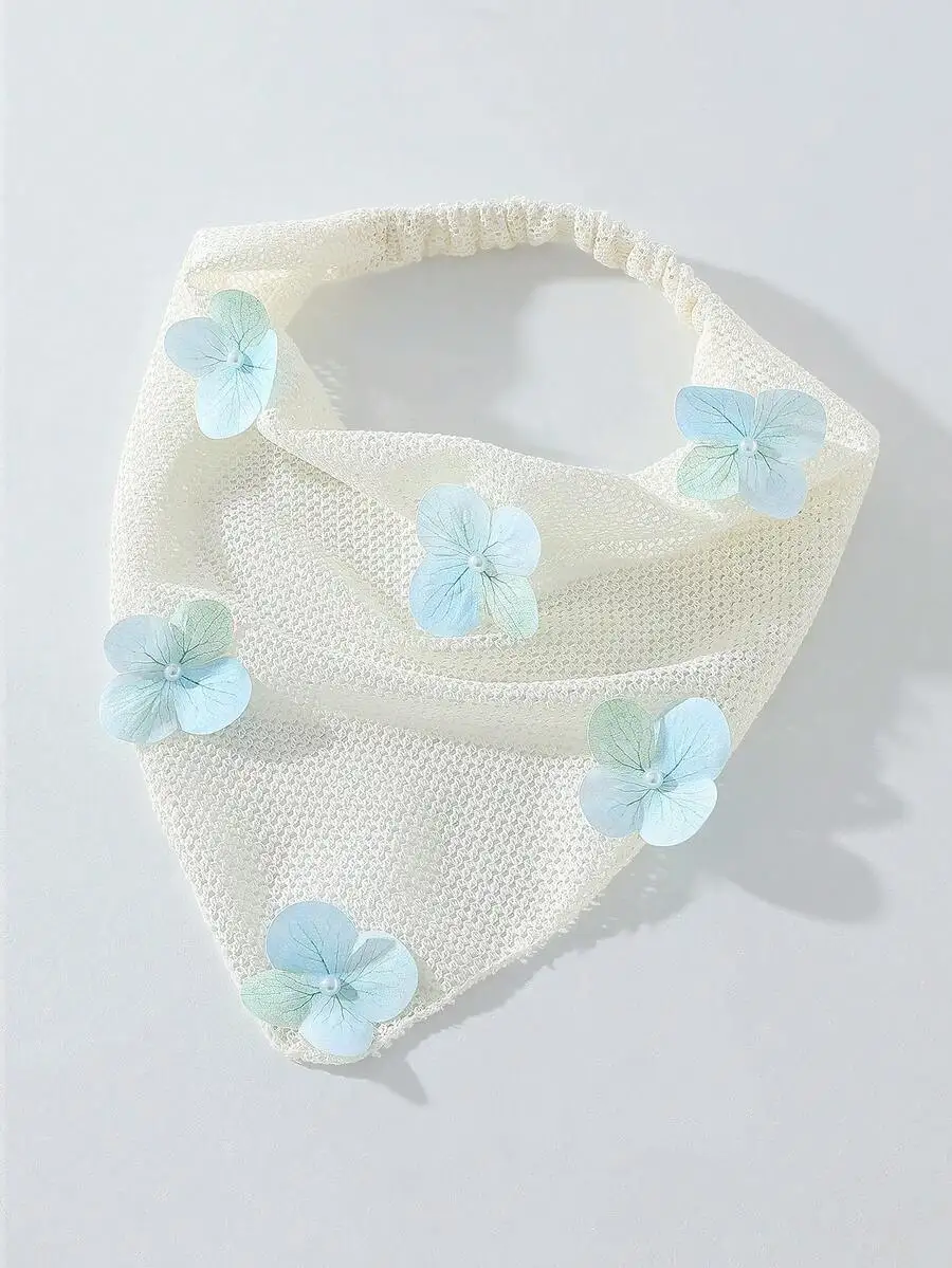 Handmade Floral Mesh Turban Headband With Rolled Edge For Women
Handmade Floral Mesh Turban Headband With Rolled Edge For Women
