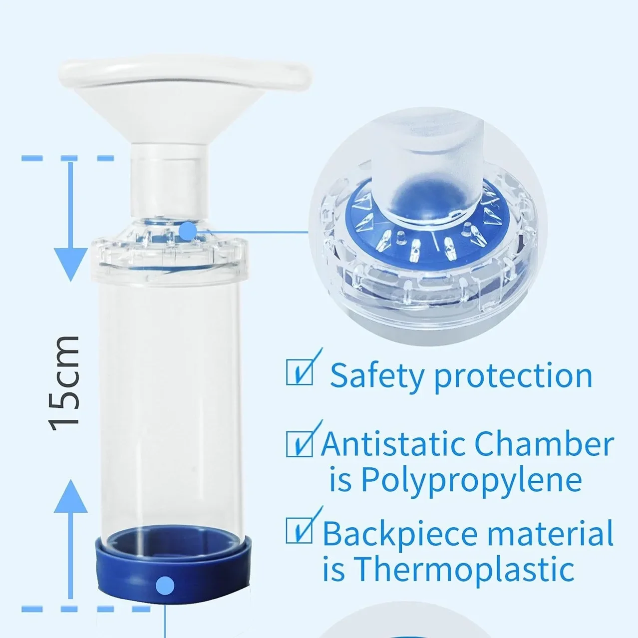 Portable Inhaler Cup ,Aerosol Inhaler Spacer Chamber for Adults Children Animals Aerosol Chamber Inhaler Spacer
Portable Inhaler Cup ,Aerosol Inhaler Spacer Chamber for Adults Children Animals Aerosol Chamber Inhaler Spacer