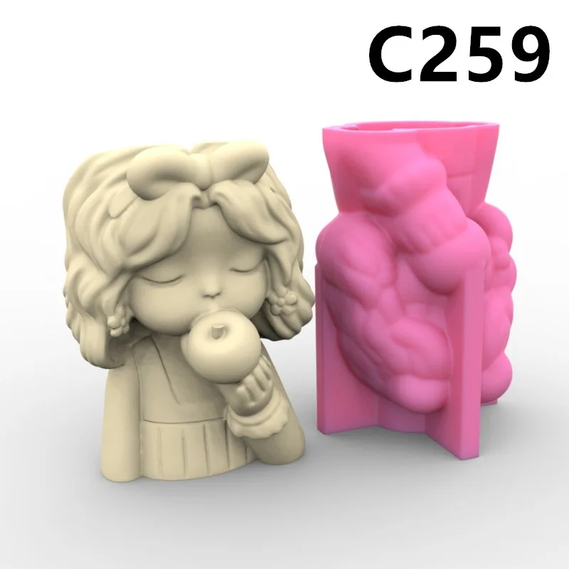 C259 Apple Girl Vase Silicone Mold Scented Stone Ornaments Homemade Ashtray Flower Pot Pen Holder Handicraft Gift Homemade
C259 Apple Girl Vase Silicone Mold Scented Stone Ornaments Homemade Ashtray Flower Pot Pen Holder Handicraft Gift Homemade