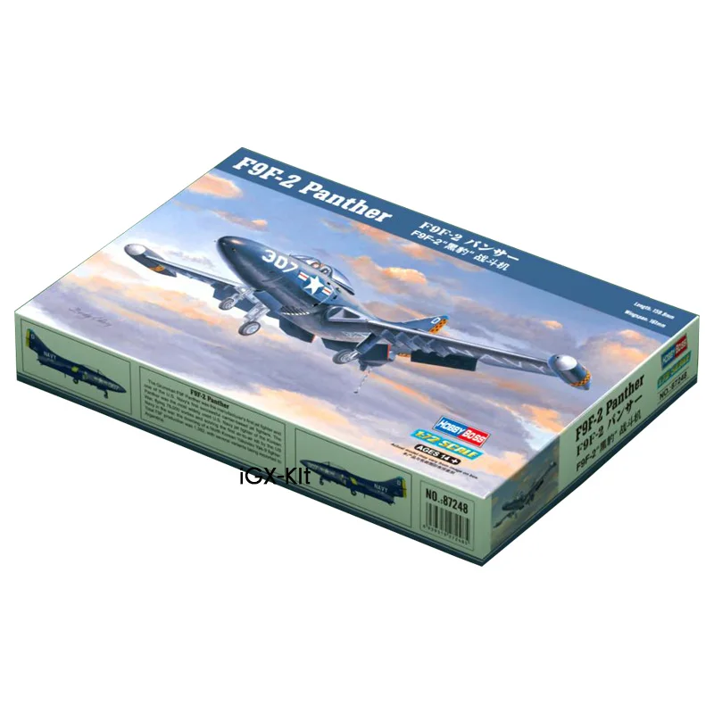 HobbyBoss 87248 1/72 Scale US F9F F9F-2 Panther Attack Aircraft Military Gift Plastic Assembly Model Toy Building Kit
HobbyBoss 87248 1/72 Scale US F9F F9F-2 Panther Attack Aircraft Military Gift Plastic Assembly Model Toy Building Kit
