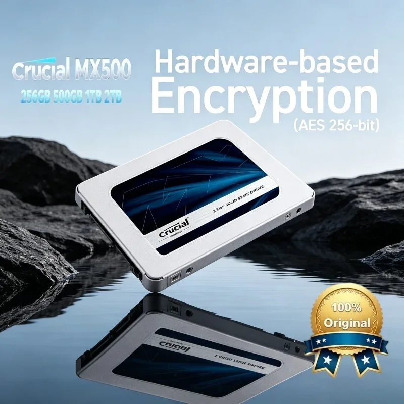 Crucial SSD 240G 500GB MX500 1TB 2TB SATA 2.5-inch SSD For Laptop Hard Disk 3D NAND High speed Internal Solid State Drive
Crucial SSD 240G 500GB MX500 1TB 2TB SATA 2.5-inch SSD For Laptop Hard Disk 3D NAND High speed Internal Solid State Drive