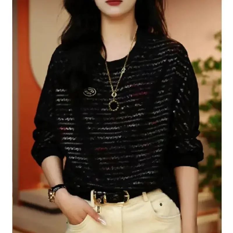 Autumn New Fashion Stretch Base Layer Women's Stylish Versatile Loose Slimming Round Neck Long Sleeve T-Shirt XQ230
Autumn New Fashion Stretch Base Layer Women's Stylish Versatile Loose Slimming Round Neck Long Sleeve T-Shirt XQ230