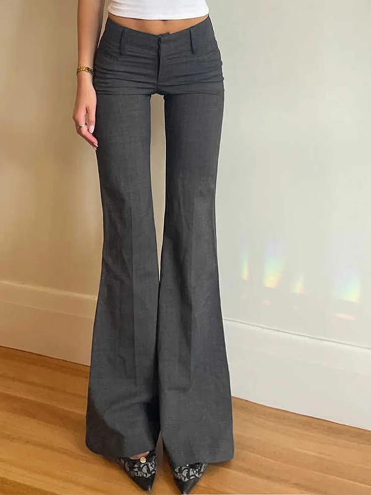 2200, осень-зима, женские винтажные офисные женские брюки-клеш с низкой посадкой Y2k, мешковатые длинные брюки со старыми деньгами, узкие эластичные брюки 2000-х годов, новинка
2200, осень-зима, женские винтажные офисные женские брюки-клеш с низкой посадкой Y2k, мешковатые длинные брюки со старыми деньгами, узкие эластичные брюки 2000-х годов, новинка