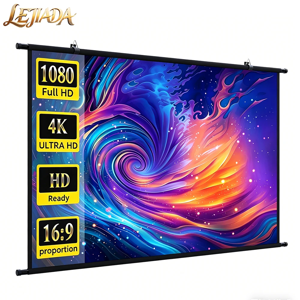 LEJIADA 120 inch Wall Mounted Projector Screen 16:9 Milk Silk White Wrinkle-Free 160 ° Viewing Angle football Match Home Theatre
LEJIADA 120 inch Wall Mounted Projector Screen 16:9 Milk Silk White Wrinkle-Free 160 ° Viewing Angle football Match Home Theatre