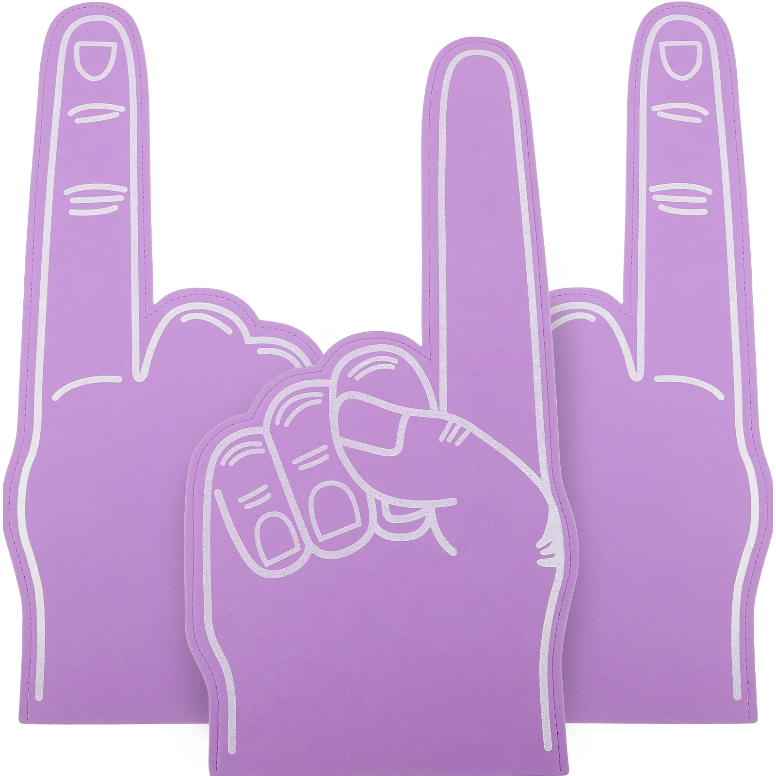 3pcs Purple Foam Finger Cots Soft Cheerleading Hands Sports Fan Accessories Party Noisemaker Kids Toy Lightweight Creative Fun
3pcs Purple Foam Finger Cots Soft Cheerleading Hands Sports Fan Accessories Party Noisemaker Kids Toy Lightweight Creative Fun