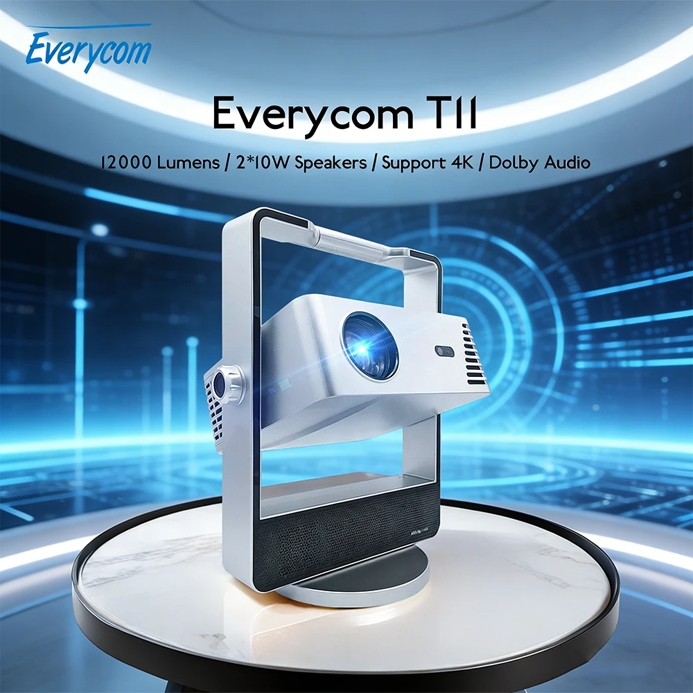 Everycom T11 1080P Projector Full HD 2K 4K Video Movie Beamer 5G WiFi Android Projector Home Theater Cinema Smart TV With Dolby
Everycom T11 1080P Projector Full HD 2K 4K Video Movie Beamer 5G WiFi Android Projector Home Theater Cinema Smart TV With Dolby