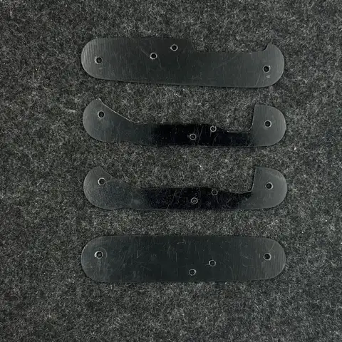 Revestimiento de partición de placa de revestimiento G10 negro, 4 Uds., para cuchillo del ejército suizo Victorinox de 91MM, accesorios DIY SAK