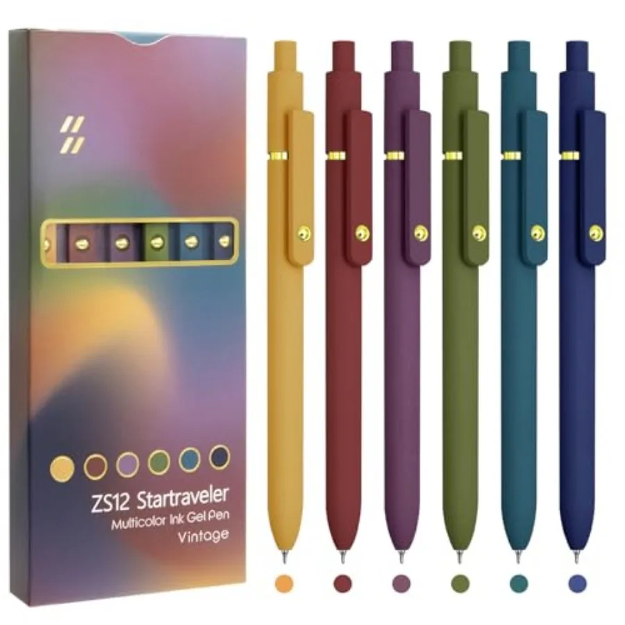 Colorful Pens, Colored Pens Fine Point Smooth Writing Pen, 0.5mm Colored Ink Gel Pen for Journaling Note Taking Writing, Office
Colorful Pens, Colored Pens Fine Point Smooth Writing Pen, 0.5mm Colored Ink Gel Pen for Journaling Note Taking Writing, Office