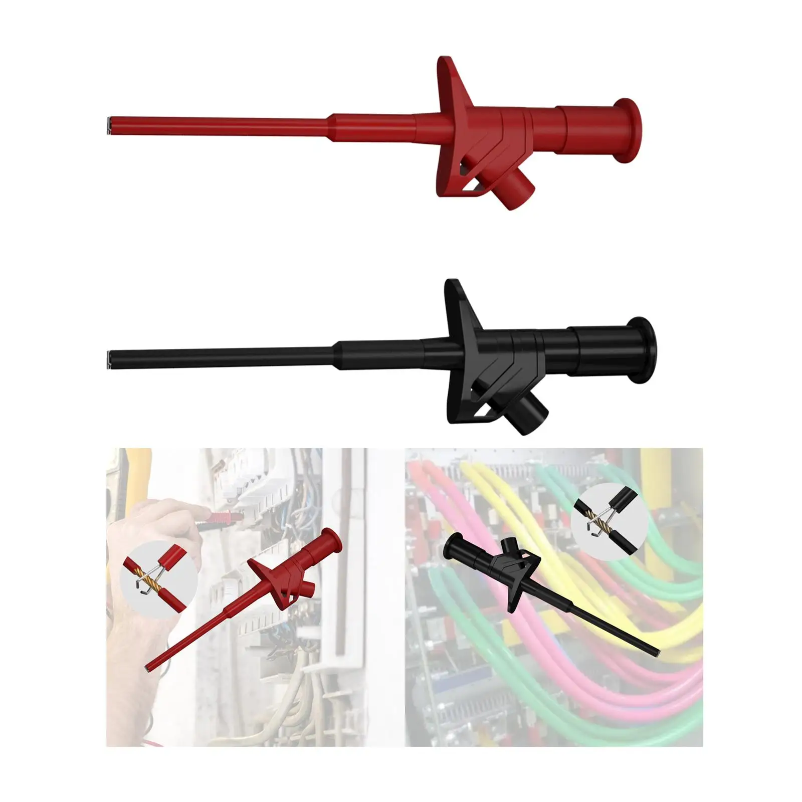 Insulation Test Clip Fully Insulated Power Multimeter Professional Heavy Duty Hook 4mm Banana Plug Flexible Electrical Measuring
Insulation Test Clip Fully Insulated Power Multimeter Professional Heavy Duty Hook 4mm Banana Plug Flexible Electrical Measuring