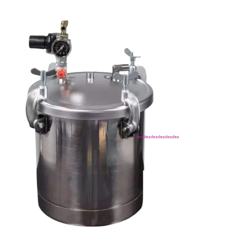 2-1/2 Gallon - (10 Liter) Pressure Pot Paint Tank: Heavy Duty Solid Steel, Clamp on Lid
2-1/2 Gallon - (10 Liter) Pressure Pot Paint Tank: Heavy Duty Solid Steel, Clamp on Lid