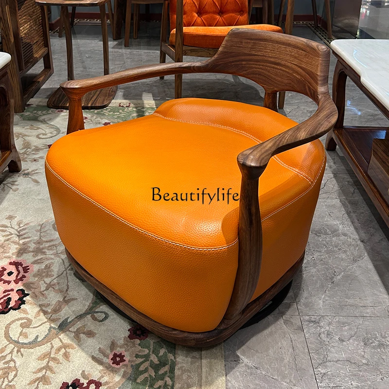 *Italian solid wood rotating sofa chair living room leisure chair simple new Chinese style
*Italian solid wood rotating sofa chair living room leisure chair simple new Chinese style