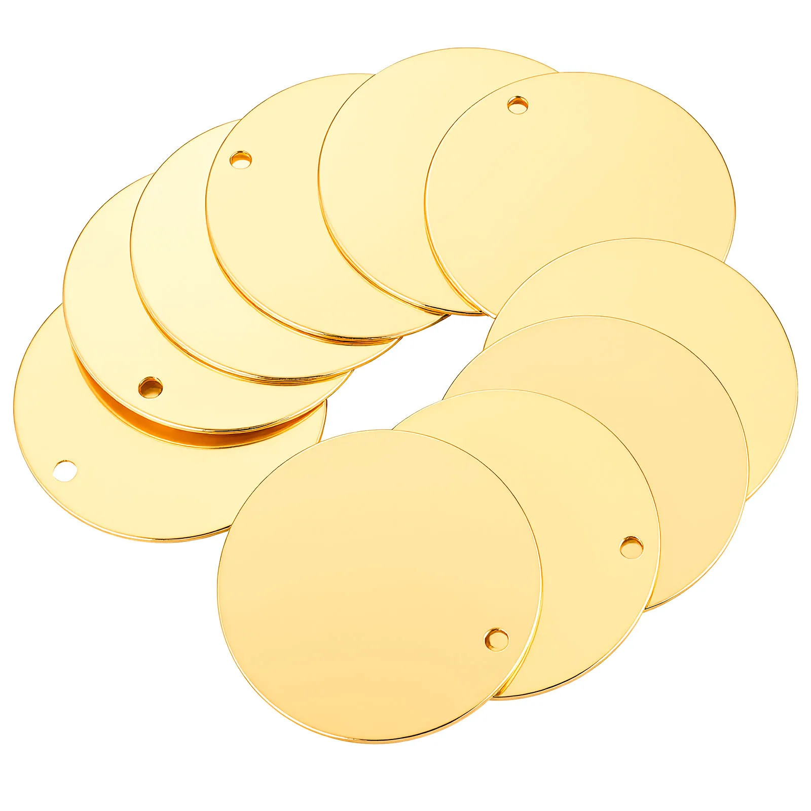 10Pcs Stainless Steel Round Pendant Blank Disc Charms Flat Tags for Engraving Jewelry Making Keychain Bracelet Accessories
10Pcs Stainless Steel Round Pendant Blank Disc Charms Flat Tags for Engraving Jewelry Making Keychain Bracelet Accessories
